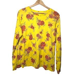 Lands' End Medium Floral Long Sleeve Top